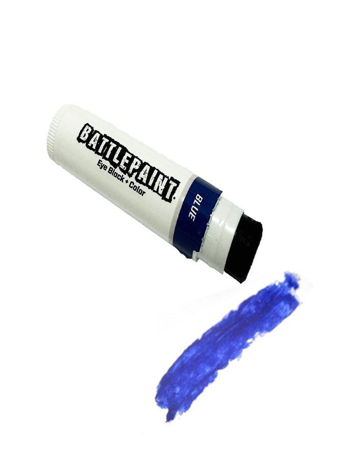 EyeBlack BattlePaint – Bright Colored Under Eye Black Grease for Pro Athletes and Super Fans – Baseball, Softball, Football – 1 Stick – Blue - Image 1
